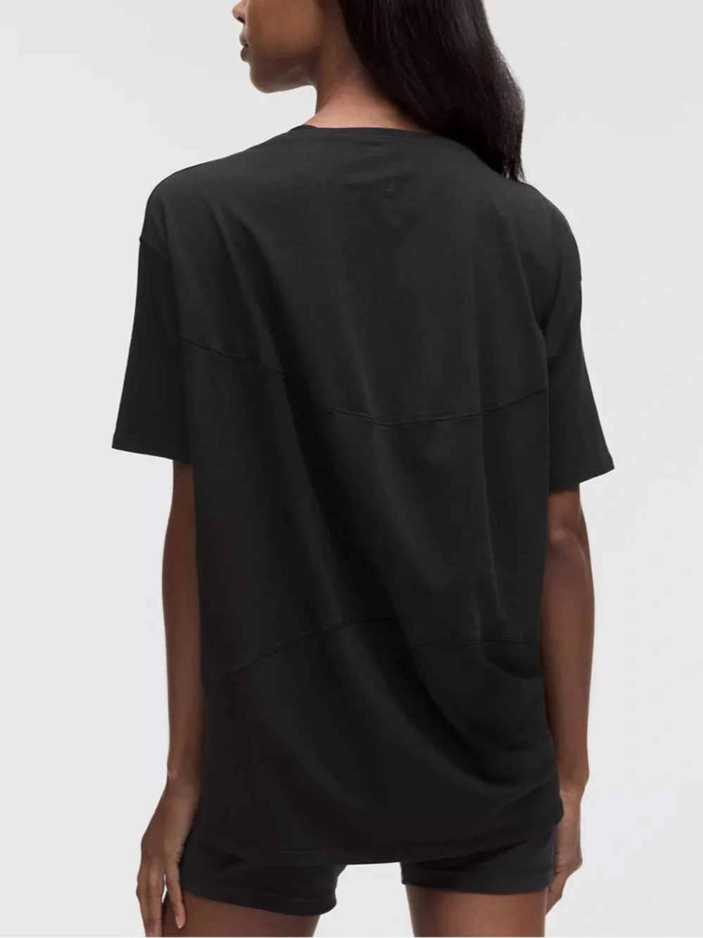 lululemon athletica Black Relaxed Short Sleeve Tee